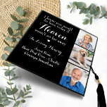 Memorial Modern Remembrance Personalized 3 Photo Graduation Cap Topper<br><div class="desc">Honour your beloveds on graduation day with a custom photo collage memorial graduation cap topper. This unique memorial keepsake graduation cap is the perfect gift for yourself, family or friends to pay tribute to your loved one. Our memorial graduation cap topper feature 3 photos for you to honour 3 loved...</div>