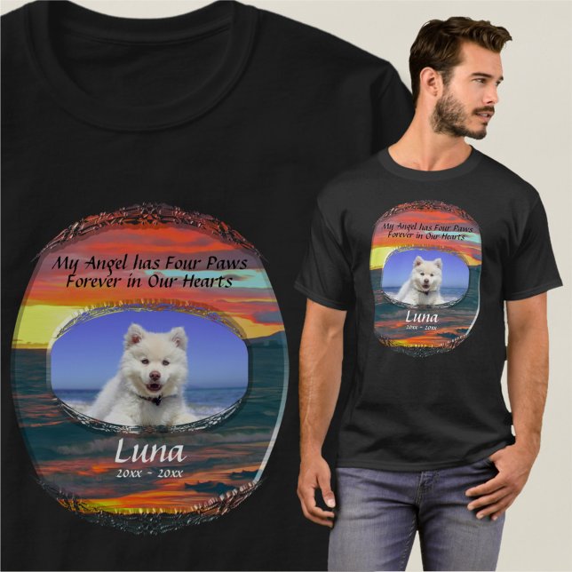 Memorial My Angel has Four Paws 1490 T-Shirt (Creator Uploaded)