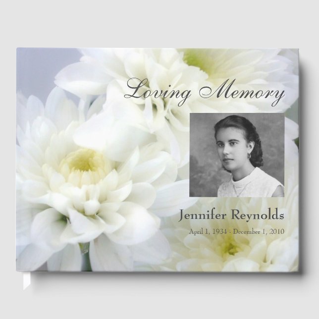 Memorial or Funeral Guestbook (Front)