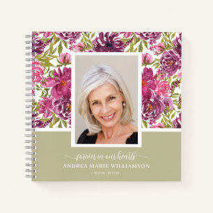 Memorial or Funeral Photo Guest Book