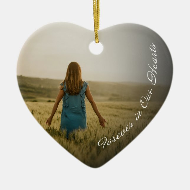 Memorial Ornament - Forever in Our Hearts (Front)