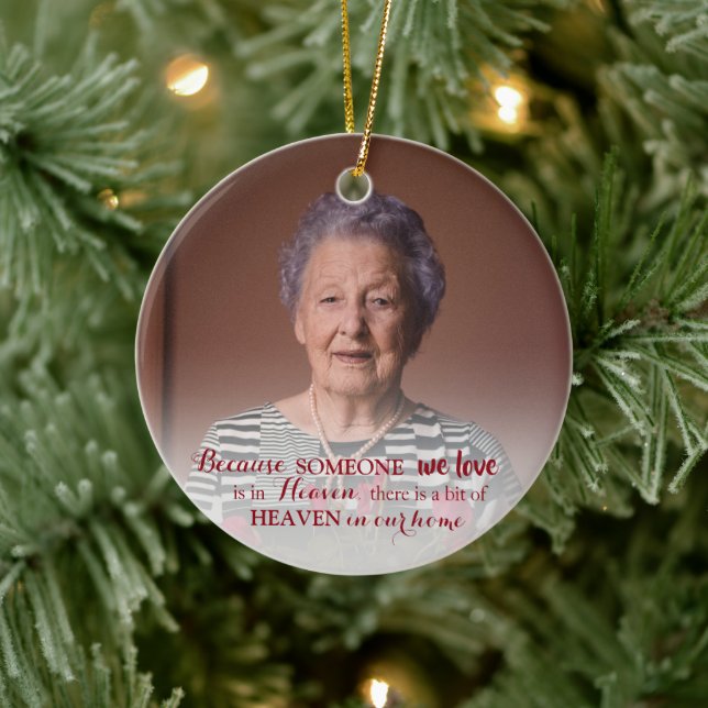 Mémorial ornements avec photo Noël (Arbre)