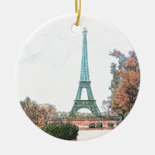 Memorial Park, Paris TN Ceramic Ornament