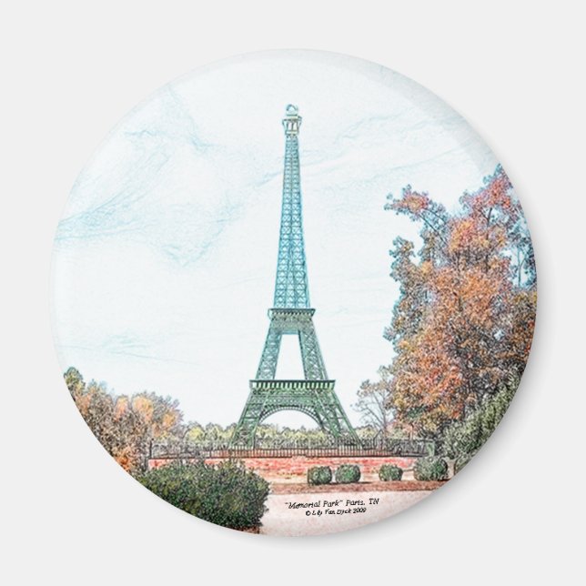 "Memorial Park"  Paris, TN Magnet (Front)