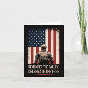 Memorial Patriot Flag Design Veterans Day 4th of Card