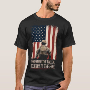 Memorial Patriot Flag Design Veterans Day 4th of T-Shirt