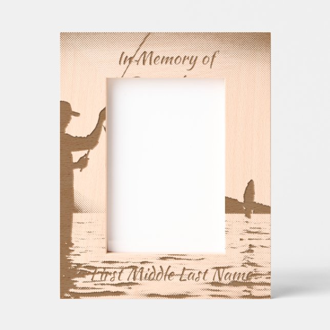 Memorial Photo Celebration of Life Keepsake Etched Frames (Front)