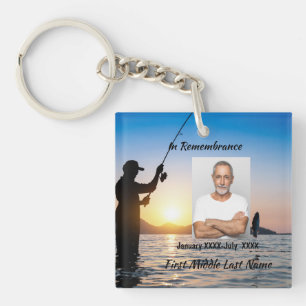Memorial Photo Celebration of Life Keepsake Keychain