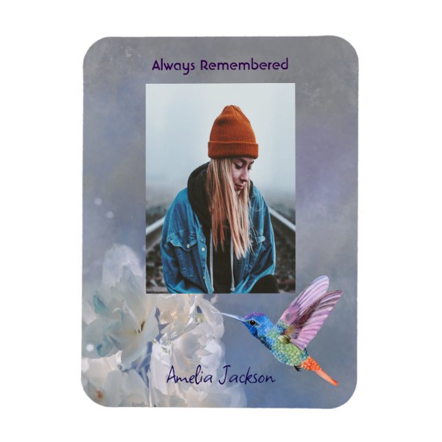 Memorial Photo Celebration of Life Keepsake  Magnet (Vertical)