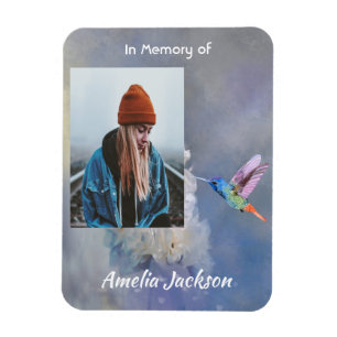 Memorial Photo Celebration of Life Keepsake Magnet