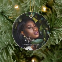 Memorial Photo Christmas Ornament | In Loving Memo