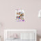 Memorial Photo Collage Purple Pink Flowers Poster 