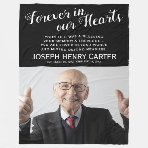 Memorial Photo Fleece Blanket