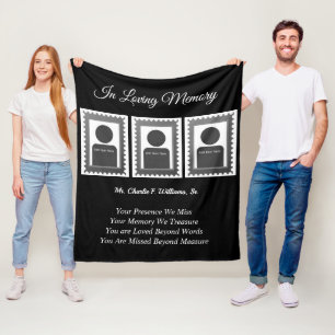 Memorial Photo Fleece Blanket