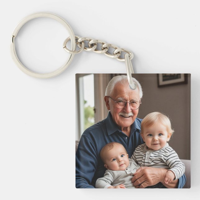  Memorial Photo   GRAMPS Personalize Keychain (Front)