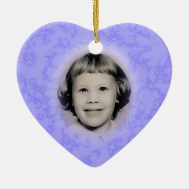 Memorial Photo Ornament Customizable (Front)