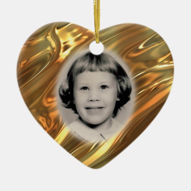 Memorial Photo Ornament Customizable (Front)