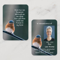 Memorial Photo Prayer Bluebird Garden Bird