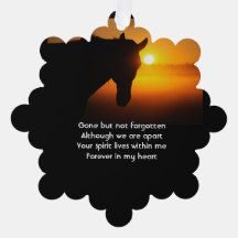 Memorial Photo Prayer Horse Western
