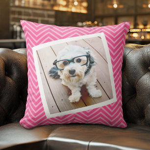Memorial Pillow with Photo and Optional Name Date