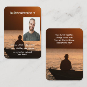 Memorial Pocket Card Fly Fishing Fisherman