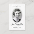 Memorial Prayer Card - The 23rd Psalm
