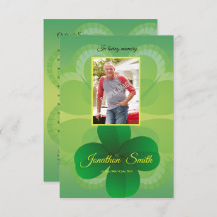 Memorial Program Card