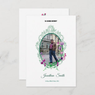 Memorial Program Card Template