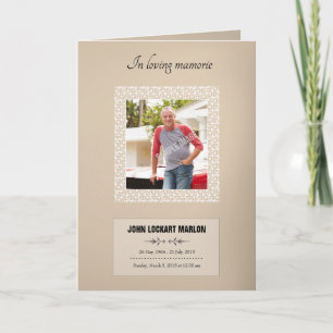 Memorial Program Template