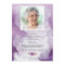 Memorial Purple Sympathy Funeral Thank You Card