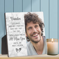 Memorial Quote Photo Remembrance Keepsake Marble