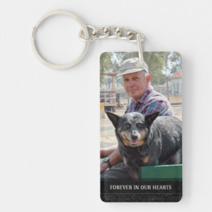 Memorial - Red Barn Scene Back - They Are Where We Keychain