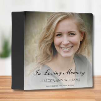 Memorial Remembrance Books - Personalized Binder