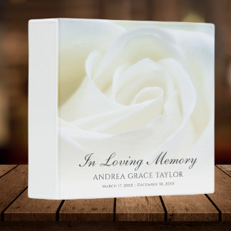 Memorial Remembrance Books - Personalized Binder