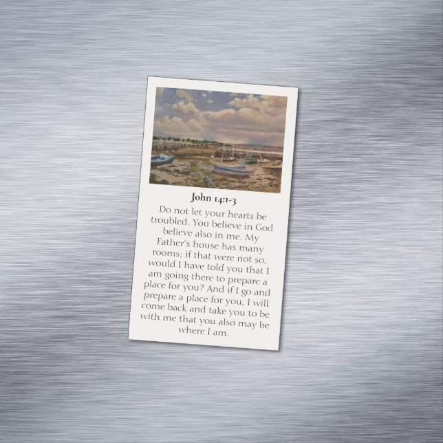 Memorial Remembrance Magnetic Sympathy Card (In Situ)