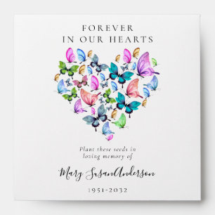Memorial Seed Packet   Butterfly Heart Envelope