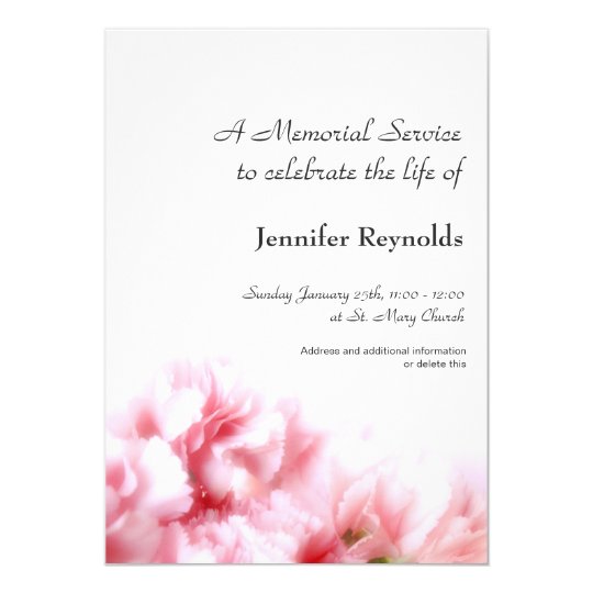 Memorial Service Announcement