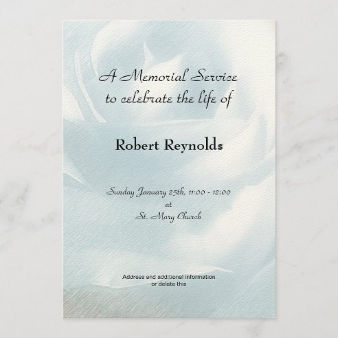 Obituary Invitations | Zazzle CA