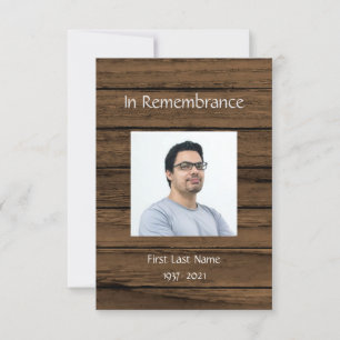 Memorial Service Invite Masculine 