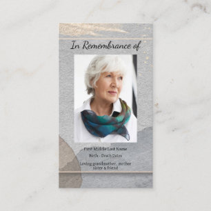 Memorial Service Invite Watercolor Simple Classic
