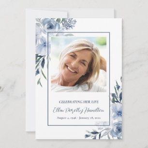 Memorial Service Photo Note Card