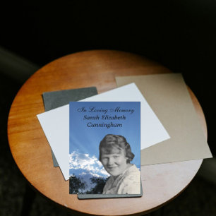 Memorial Service Sun Rays Photo Flat Program