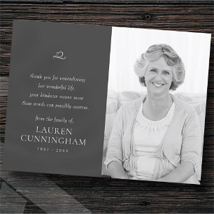 Memorial Simple Minimalist Modern Photo Postcard