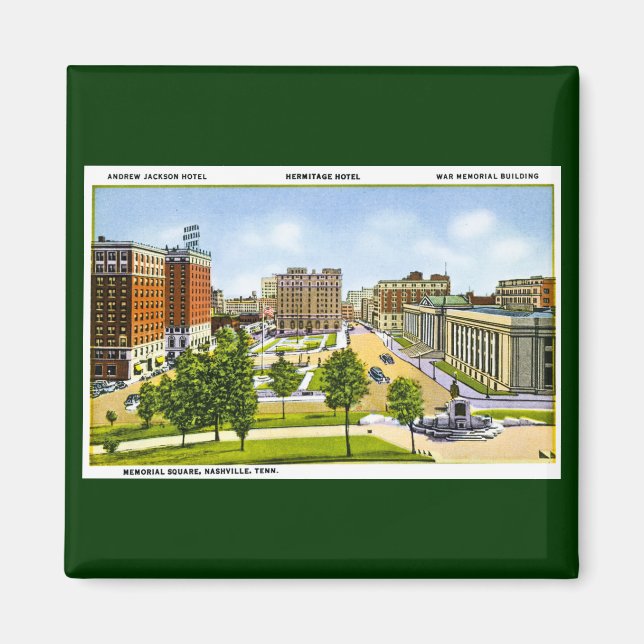 Memorial Square, Nashville, Tennessee Magnet (Front)