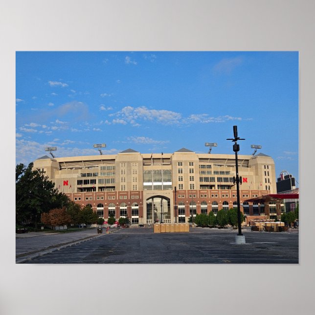 Memorial Stadium Lincoln Nebraska affiche murale (Devant)