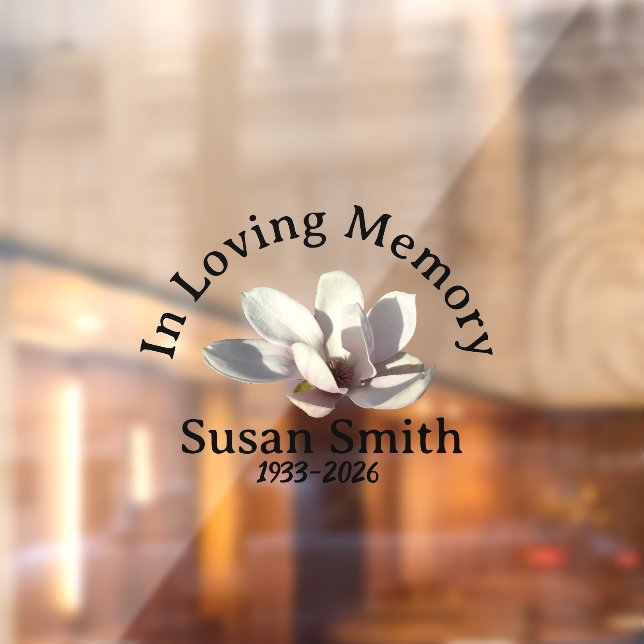 Memorial sticker for car window (Sheet 2)