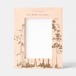 Memorial Sunshine Golden Forest Etched Frames
