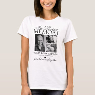Memorial Sympathy Photo In Loving Memory T-Shirt
