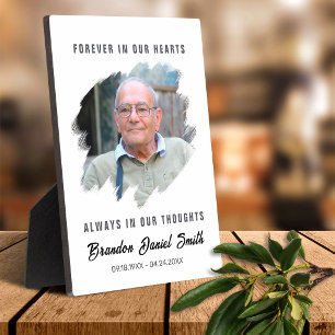 Memorial Table Sign Photo Custom Funeral Decor Plaque