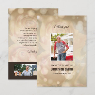 Memorial Thank You Card